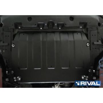 Защита картера + КПП сталь Rival для Toyota C-HR, V - 1.2t; 1.8h; 2.0; передний привод 2018-/Lexus UX 200, V - 2.0 2019-