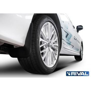 Брызговики Rival задние 2 штуки для Toyota Camry XV70 2017-