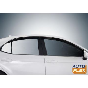 Дефлекторы окон Rival Premium с молдингом оргстекло 4 штуки для Toyota Camry XV70 2017-