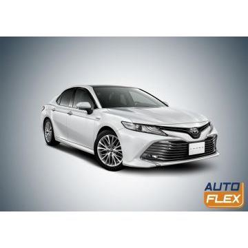 Дефлекторы окон Rival Premium с молдингом оргстекло 4 штуки для Toyota Camry XV70 2017-