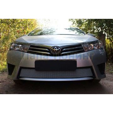 Защита радиатора хром РусСталь для Toyota Corolla 2013- Защита радиатора хром РусСталь для Toyota Corolla 2013-