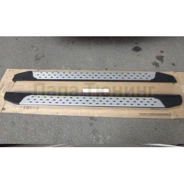 Пороги алюминиевые OEM Tuning для Toyota Highlander 2010-2014