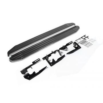 Пороги алюминиевые Rival Premium для Toyota Highlander 2007-2014