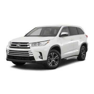 Пороги алюминиевые Rival Silver New для Toyota Highlander 2014-2020