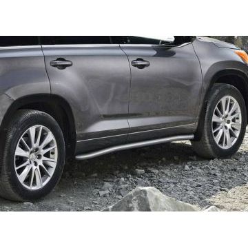 Защита штатных порогов 57 мм Rival для Toyota Highlander 2014-