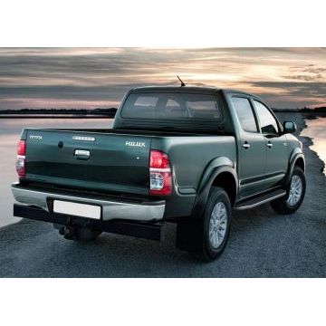 Пороги алюминиевые Rival Premium для Toyota Hilux 2005-2015