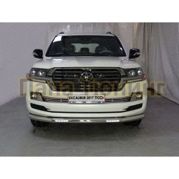 Защита переднего бампера с ДХО 76 мм ТСС для Toyota Land Cruiser 200 Excalibur 2017- Защита переднего бампера с ДХО 76 мм ТСС для Toyota Land Cruiser 200 Excalibur 2017-