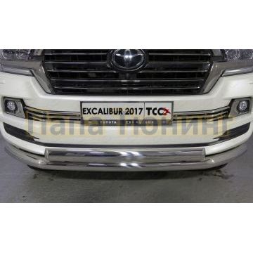 Решетка радиатора 16 мм ТСС для Toyota Land Cruiser 200 Excalibur 2017- Решетка радиатора 16 мм ТСС для Toyota Land Cruiser 200 Excalibur 2017-