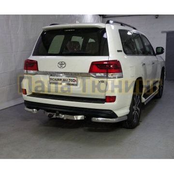 Защита задняя уголки 76 мм ТСС для Toyota Land Cruiser 200 Excalibur 2017- Защита задняя уголки 76 мм ТСС для Toyota Land Cruiser 200 Excalibur 2017-