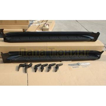 Пороги алюминиевые OEM Tuning для Toyota Land Cruiser 200 2012-2015