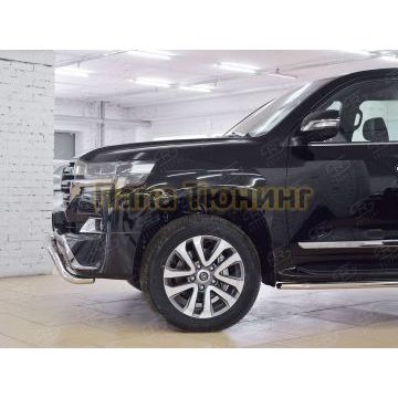 Защита переднего бампера волна d57 РусСталь для Toyota LC 200 Executive 2016-
