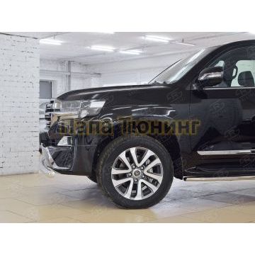 Защита переднего бампера d76 РусСталь для Toyota LC 200 Executive 2016-