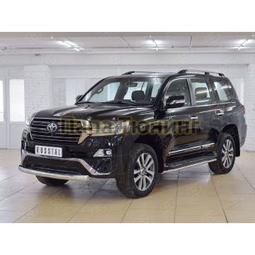 Защита переднего бампера d76 РусСталь для Toyota LC 200 Executive 2016-