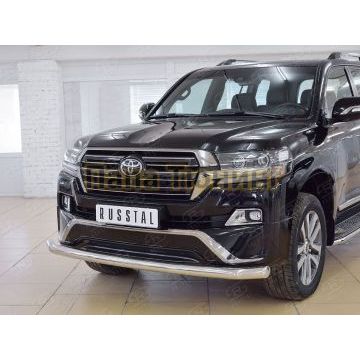 Защита переднего бампера d76 РусСталь для Toyota LC 200 Executive 2016-