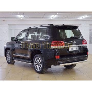 Защита заднего бампера d76 РусСталь для Toyota LC 200 Executive 2016-