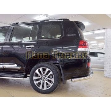 Защита заднего бампера d76 РусСталь для Toyota LC 200 Executive 2016-