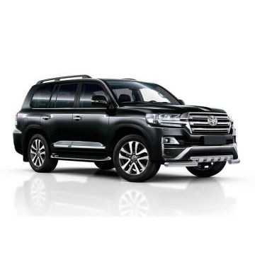 Защита передняя двойная с накладками 76-57 мм Rival для Toyota Land Cruiser 200 Executive 2016-2017