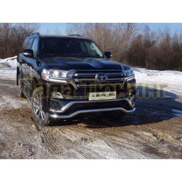 Защита переднего бампера волна 60 мм ТСС для Toyota Land Cruiser 200 Executive 2016- Защита переднего бампера волна 60 мм ТСС для Toyota Land Cruiser 200 Executive 2016-