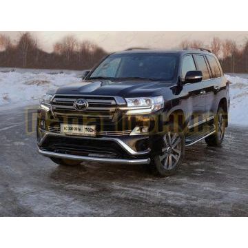Защита переднего бампера 76 мм ТСС для Toyota Land Cruiser 200 Executive 2016- Защита переднего бампера 76 мм ТСС для Toyota Land Cruiser 200 Executive 2016-
