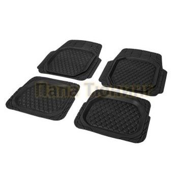 Коврики салона Rival универсальные литьевые резина 4 штуки с бортом без перемычки для Универсальные Любые
