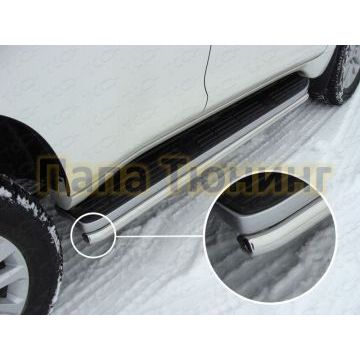 Защита штатных порогов 42 мм ТСС для Toyota Land Cruiser 150 2013-2017 Защита штатных порогов 42 мм ТСС для Toyota Land Cruiser 150 2013-2017
