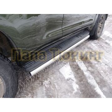 Защита штатных порогов 60 мм ТСС для Toyota Land Cruiser 150 2013-2017 Защита штатных порогов 60 мм ТСС для Toyota Land Cruiser 150 2013-2017