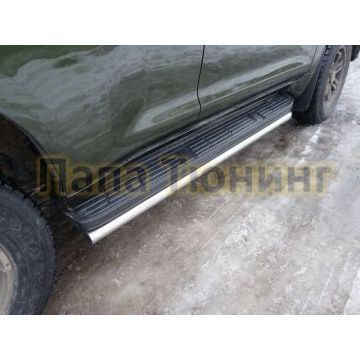 Защита штатных порогов 50 мм ТСС для Toyota Land Cruiser 150 2013-2017 Защита штатных порогов 50 мм ТСС для Toyota Land Cruiser 150 2013-2017