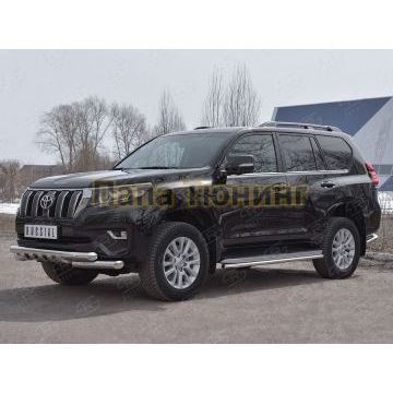 Защита передняя Shark d76 РусСталь для Toyota Land Cruiser Prado 150 2017-