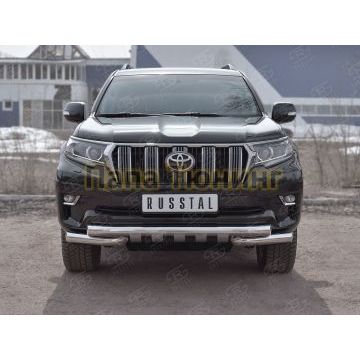 Защита передняя Shark d76 РусСталь для Toyota Land Cruiser Prado 150 2017-