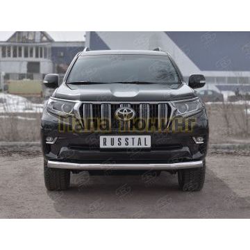 Защита переднего бампера d76 РусСталь для Toyota Land Cruiser Prado 150 2017-