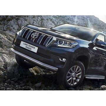 Защита переднего бампера 76 мм Rival для Toyota Land Cruiser Prado 150 2017-