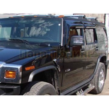 Дефлекторы боковых окон SIM 4 штуки для Hummer H2 2002-2009