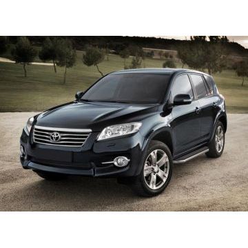 Пороги алюминиевые Rival Premium для Toyota RAV4 Длинная база 2006-2013
