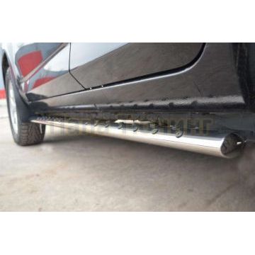 Пороги труба овальная с проступью 75х42 мм РусСталь для Toyota RAV4 Длинная база 2010-2013