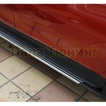 Пороги алюминиевые вариант 2 OEM Tuning для Toyota RAV4 2013-2015