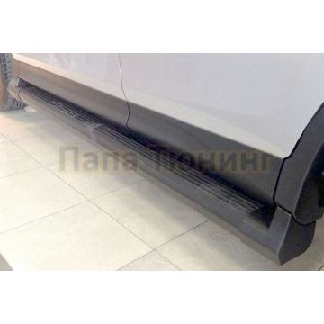 Пороги алюминиевые OEM Tuning для Toyota RAV4 2013-2015
