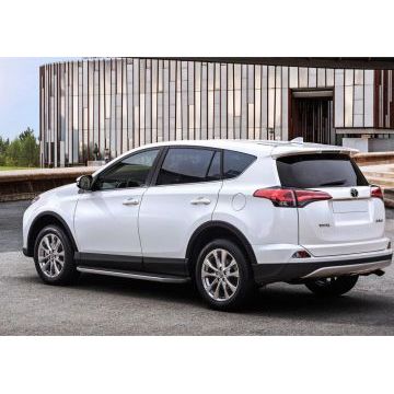 Пороги алюминиевые Rival Premium для Toyota RAV4 2013-2019