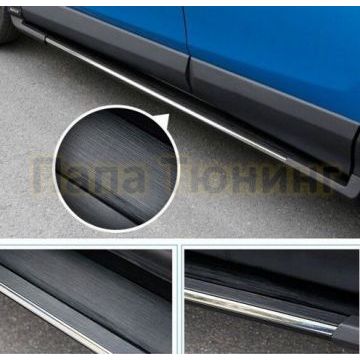 Пороги алюминиевые OEM-style для Toyota RAV4 2015-2019