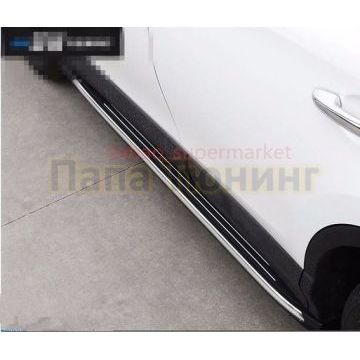 Пороги алюминиевые OEM-style для Toyota RAV4 2015-2019