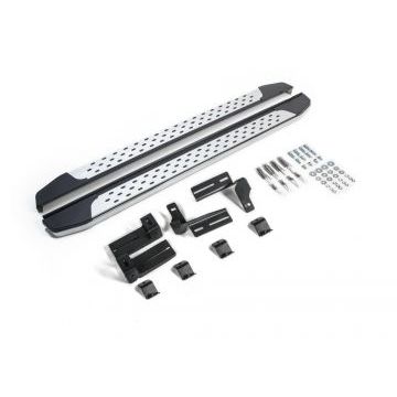 Пороги алюминиевые Rival BMW-Style овальные для Toyota RAV4 2015-2019