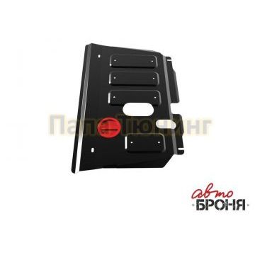 Защита картера + КПП сталь АвтоБроня для Toyota Ractis, V - кроме 1.3; передний привод 2005-2010/Toyota Yaris, V - кроме 1.0; 2005-2008
