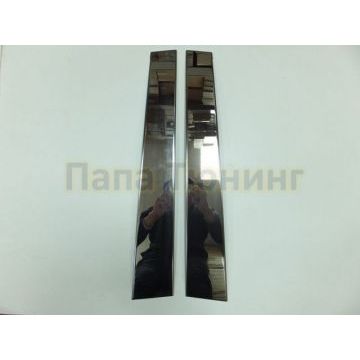 Накладки на боковые стойки между дверьми 2 части Omsa_Line для Volkswagen Caddy 2004- Накладки на боковые стойки между дверьми 2 части Omsa_Line для Volkswagen Caddy 2004-