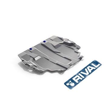Защита картера + КПП алюминий 4 мм RIVAL для Volkswagen Caddy, V - 1.6; кроме Webasto 2015-