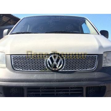 Накладка решётки радиатора нержавеющий лист РусСталь для Volkswagen Caravelle/Multivan/Transporter 2003-2009