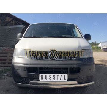 Накладка решётки радиатора нержавеющий лист РусСталь для Volkswagen Caravelle/Multivan/Transporter 2003-2009