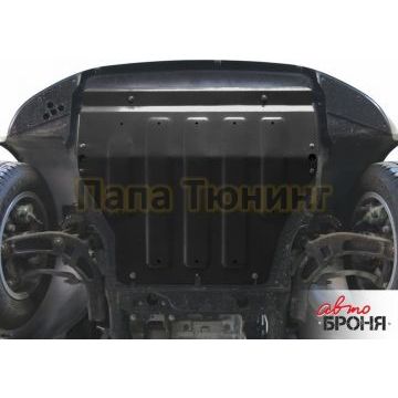 Защита картера + КПП АвтоБРОНЯ сталь 2 мм Volkswagen Transporter, V - все; 2003-2019