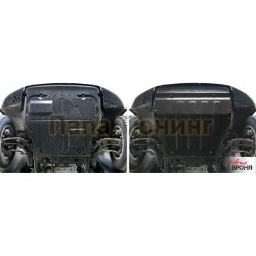 Защита картера + КПП АвтоБРОНЯ сталь 2 мм Volkswagen Transporter, V - все; 2003-2019