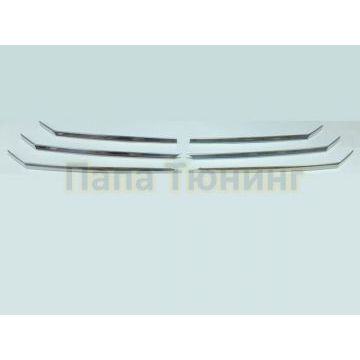 Накладки на решетку радиатора 6 частей Omsa_Line для Volkswagen Crafter 2012- Накладки на решетку радиатора 6 частей Omsa_Line для Volkswagen Crafter 2012-