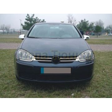 Накладки на решетку радиатора 4 части Omsa_Line для Volkswagen Golf 5 2003-2009 Накладки на решетку радиатора 4 части Omsa_Line для Volkswagen Golf 5 2003-2009