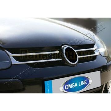 Накладки на решетку радиатора 8 частей Omsa_Line для Volkswagen Golf 5 2003-2009 Накладки на решетку радиатора 8 частей Omsa_Line для Volkswagen Golf 5 2003-2009